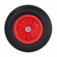 14" 3.50-8 Plastic Rim Wheelbarrow Replacement Puncture Proof PU Tyre Wheel