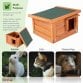 Wooden Hedgehog House Hibernation Shelter 360x240x400mm