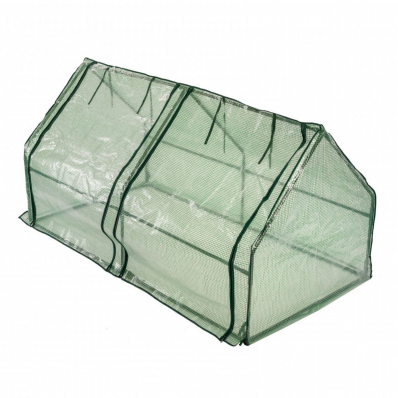 Small Steeple Growhouse Garden Plant Greenhouse with Plastic Mesh Cover