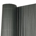 1m x 5m Grey PVC Outdoor Garden Fencing Privacy Screen Roll
