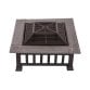Firepit Table Brazier Outdoor Garden Patio Heater BBQ Barbecue Grill with Cover