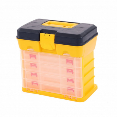 4 Drawer Storage Organiser Utility Tool Box Case Garage Shed