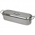 7.5L 46cm Stainless Steel Fish Poacher Steamer Poaching Pan