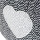 Pack of 2 Heart Pattern Fabric Heavy Weighted Cube Door Stops Stoppers w/ Handle