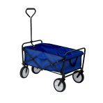 Blue Heavy Duty Foldable Garden Trolley Cart Wagon Truck