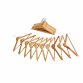 Pack of 10 Wooden Clothes Garment Coat Suit Hangers with Trouser Bar