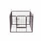 Small Folding 4 Panel Pet Dog Rabbit Run Play Pen Whelping Cage Enclosure