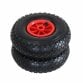 2x 10" 3.00-4 Plastic Rim Sack Truck Replacement Pneumatic Tyre Wheel