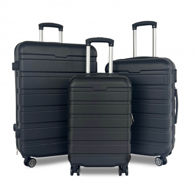 20", 24", 28" 3pc Hard Shell ABS Luggage Suitcase Set with TSA Lock