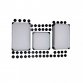 Interlocking 16 Compartment Shoe Organiser Cube Rack White