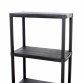 2x 4 Tier Black Plastic Heavy Duty Shelving Racking Storage Unit