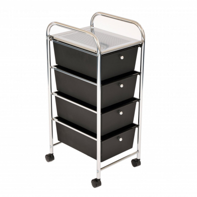 4 Drawer Storage Mobile Makeup Salon Trolley Portable Organiser