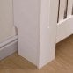 Large White Wooden Slatted Grill Radiator Cover MDF Cabinet