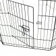 Medium 76cm Folding Pet Dog Rabbit Run Play Pen Cage Enclosure Fence