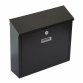 Black Wall Mounted Lockable Waterproof House Mailbox Postbox