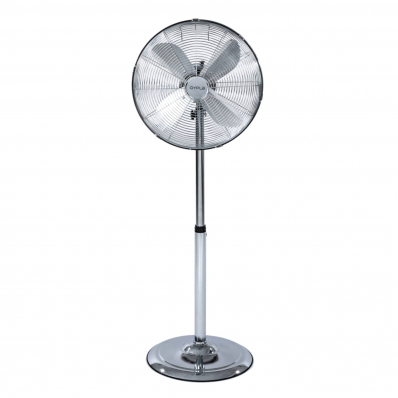 16" Inch 40cm Chrome Metal Pedestal 3 Speed Stand Fan Cooling