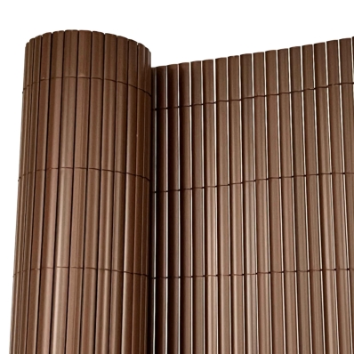 1m x 3m Brown PVC Outdoor Garden Fencing Privacy Screen Roll