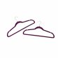 Pack of 20 Purple Non-Slip Space Saving Velvet Clothes Garment Coat Suit Hangers