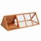 Wooden Outdoor Triangle Rabbit Guinea Pig Pet Hutch Run Cage