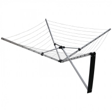 5 Arm 27m Folding Wall Mounted Clothes Dryer Airer Washing Line