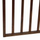 Dark Brown Dog Safety Folding Wooden Pet Gate Portable Indoor Barrier