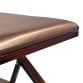 Folding Leather Cushion Padded Footstool Foot Rest