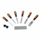 8 Piece Wood Chisel Set with Honing Guide and Sharpening Stone