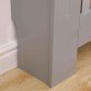 Small Grey Wooden Slatted Grill Radiator Cover MDF Cabinet