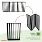 Black Dog Safety Folding Wooden Pet Gate Portable Indoor Barrier