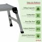 150kg Folding Aluminium Work Platform Step Up Bench Ladder EN131