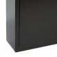 Black Wall Mounted Lockable Waterproof House Mailbox Postbox