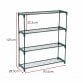 Double Pack Flower Staging Display Greenhouse Racking Shelving