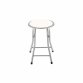 White Padded Folding Breakfast Kitchen Bar Stool Seat