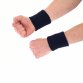 Set of 2 Gym Sports Fitness Exercise Black Wrist Sweatbands