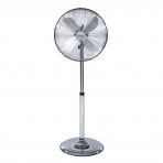 16" Inch 40cm Chrome Metal Pedestal 3 Speed Stand Fan Cooling