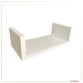 Set of 3 White U-Shaped Floating Wooden MDF Wall Shelves DIY Home Storage
