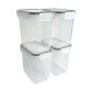 14pc Airtight Reusable Plastic Kitchen Food Storage Container Organiser Set