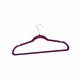 Pack of 20 Purple Non-Slip Space Saving Velvet Clothes Garment Coat Suit Hangers