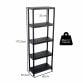 2x 5 Tier Black Plastic Heavy Duty Shelving Racking Storage Unit