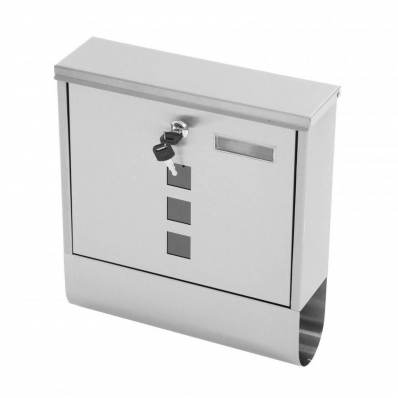 Wall Mounted Stainless Steel Mail Letter Post Box with Newspaper Holder