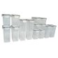 14pc Airtight Reusable Plastic Kitchen Food Storage Container Organiser Set