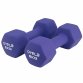 Pair of 6kg Hex Anti Roll Neoprene Non Slip Hand Dumbbells Workout Weights