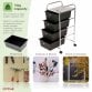 4 Drawer Storage Mobile Makeup Salon Trolley Portable Organiser