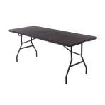 6ft Folding Rattan Trestle Table Heavy Duty Catering Garden Party 1.8m