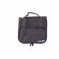 Waterproof Black Hanging Toiletries Travel Wash Bag with Compartments