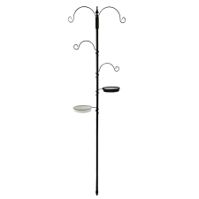 Wild Bird Decorative Feeding Station with Feeder Tray & Bath
