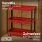 Heavy Duty 3 Tier Mobile Workshop Garage Tool Storage Trolley