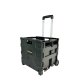 Heavy Duty Folding Collapsible Storage Crate Shopping Trolley Boot Cart 25kg