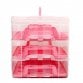 Pink 3 Tier 36 Cupcake Plastic Carrier Holder Storage Container