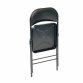 Heavy Duty Padded Folding Metal Desk Office Chair Seat